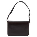 Christian Dior Shoulder Bag Leather Brown Gold Auth BA5715-3