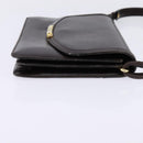 Christian Dior Shoulder Bag Leather Brown Gold Auth BA5715-5