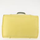 BOTTEGA VENETA INTRECCIATO Reversible Tote Bag Leather Nylon Yellow Auth BA5716-10