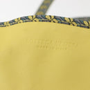 BOTTEGA VENETA INTRECCIATO Reversible Tote Bag Leather Nylon Yellow Auth BA5716-15