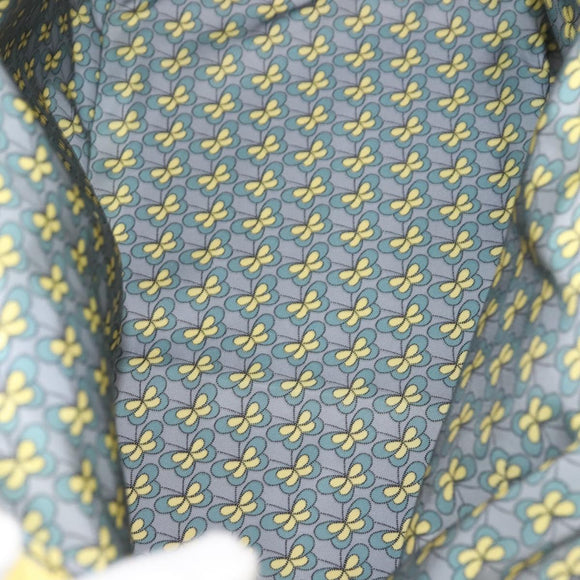 BOTTEGA VENETA INTRECCIATO Reversible Tote Bag Leather Nylon Yellow Auth BA5716