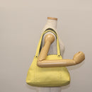 BOTTEGA VENETA INTRECCIATO Reversible Tote Bag Leather Nylon Yellow Auth BA5716-20