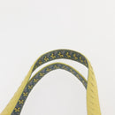 BOTTEGA VENETA INTRECCIATO Reversible Tote Bag Leather Nylon Yellow Auth BA5716-9