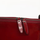 BURBERRY Hand Bag Enamel Red Auth BA5721-11