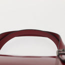 BURBERRY Hand Bag Enamel Red Auth BA5721-8