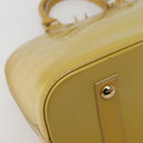 LOUIS VUITTON Monogram Vernis Alma PM Hand Bag Broncorail M91445 LV Auth BA5722-15