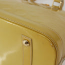LOUIS VUITTON Monogram Vernis Alma PM Hand Bag Broncorail M91445 LV Auth BA5722-16