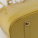 LOUIS VUITTON Monogram Vernis Alma PM Hand Bag Broncorail M91445 LV Auth BA5722-9
