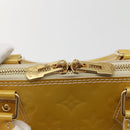 LOUIS VUITTON Monogram Vernis Alma PM Hand Bag Broncorail M91445 LV Auth BA5722-17
