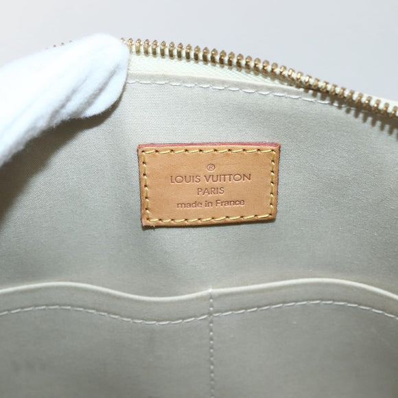 LOUIS VUITTON Monogram Vernis Alma PM Hand Bag Broncorail M91445 LV Auth BA5722