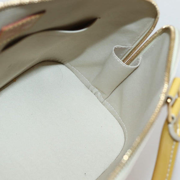 LOUIS VUITTON Monogram Vernis Alma PM Hand Bag Broncorail M91445 LV Auth BA5722