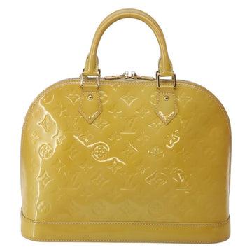 LOUIS VUITTON Monogram Vernis Alma PM Hand Bag Broncorail M91445 LV Auth BA5722 - 0