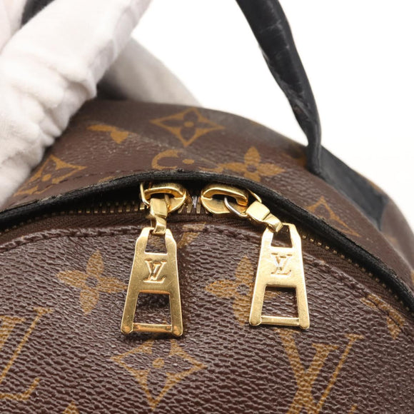 LOUIS VUITTON Monogram Reverse Palm Springs PM Backpack M44870 LV Auth BA5723