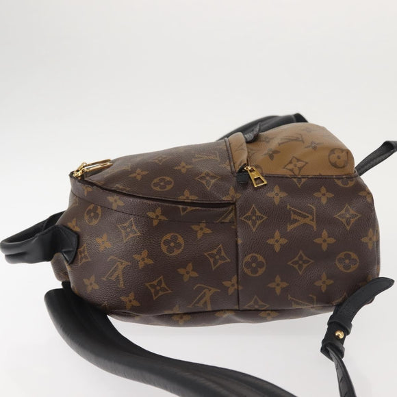 LOUIS VUITTON Monogram Reverse Palm Springs PM Backpack M44870 LV Auth BA5723