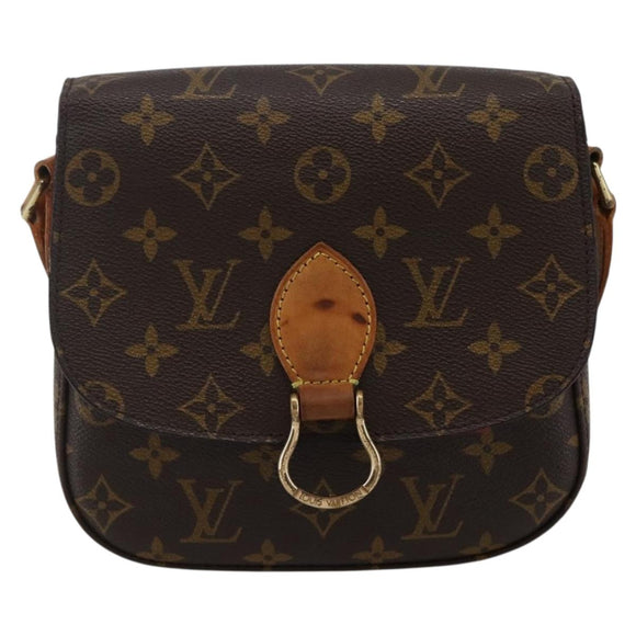 LOUIS VUITTON Monogram Saint Cloud MM Shoulder Bag M51243 LV Auth BA5727