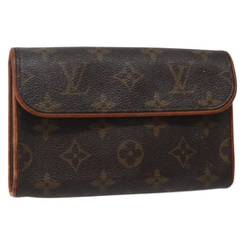 LOUIS VUITTON Monogram Pochette Florentine Waist bag M51855 LV Auth BA5731