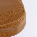 Christian Dior Shoulder Bag Leather Beige Gold Auth BA5737-9