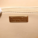 Christian Dior Shoulder Bag Leather Beige Gold Auth BA5737-17