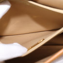 Christian Dior Shoulder Bag Leather Beige Gold Auth BA5737-20