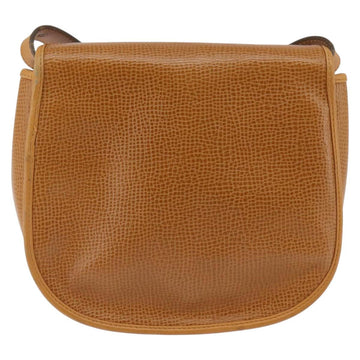 Christian Dior Shoulder Bag Leather Beige Gold Auth BA5737 - 0