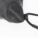 GUCCI GG Supreme Sherry Line Backpack PVC Black Auth BA5738-14