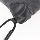 GUCCI GG Supreme Sherry Line Backpack PVC Black Auth BA5738-15