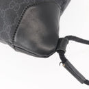 GUCCI GG Supreme Sherry Line Backpack PVC Black Auth BA5738-16