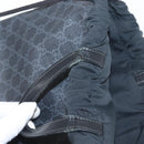 GUCCI GG Supreme Sherry Line Backpack PVC Black Auth BA5738-18