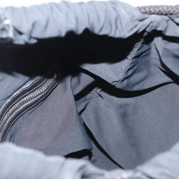 GUCCI GG Supreme Sherry Line Backpack PVC Black Auth BA5738