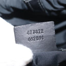 GUCCI GG Supreme Sherry Line Backpack PVC Black Auth BA5738-24