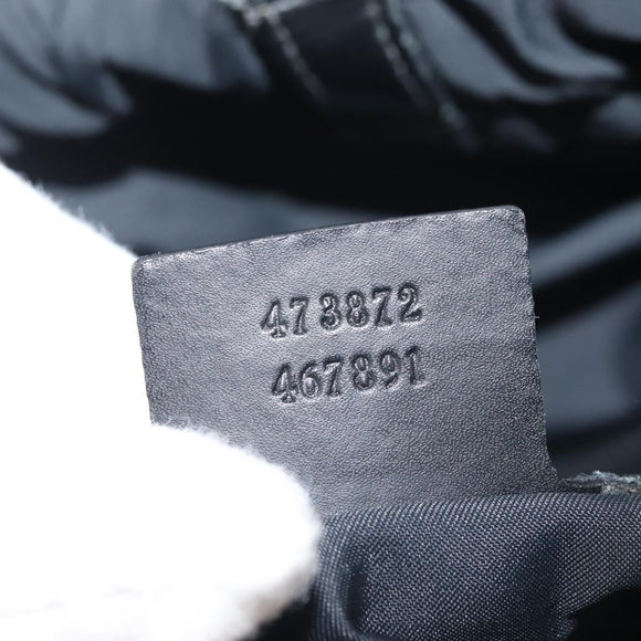 GUCCI GG Supreme Sherry Line Backpack PVC Black Auth BA5738