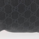 GUCCI GG Supreme Sherry Line Backpack PVC Black Auth BA5738-4