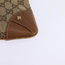 GUCCI GG Canvas Shoulder Bag Beige Gold 120893 Auth BA5739-14