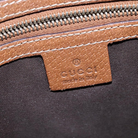 GUCCI GG Canvas Shoulder Bag Beige Gold 120893 Auth BA5739