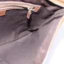 GUCCI GG Canvas Shoulder Bag Beige Gold 120893 Auth BA5739-17