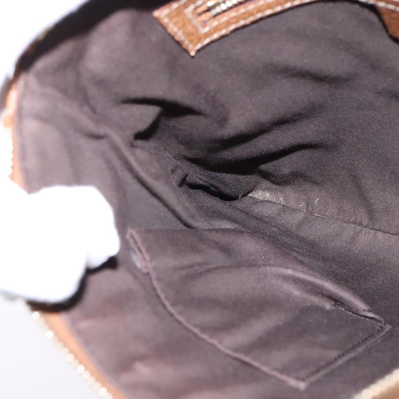 GUCCI GG Canvas Shoulder Bag Beige Gold 120893 Auth BA5739