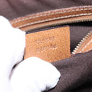GUCCI GG Canvas Shoulder Bag Beige Gold 120893 Auth BA5739-20