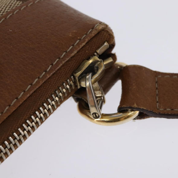 GUCCI GG Canvas Shoulder Bag Beige Gold 120893 Auth BA5739