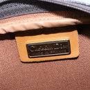 Christian Dior Honeycomb Canvas Shoulder Bag PVC Black Gold Auth BA5741-11