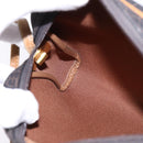 Christian Dior Honeycomb Canvas Shoulder Bag PVC Black Gold Auth BA5741-18