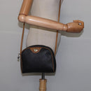 Christian Dior Honeycomb Canvas Shoulder Bag PVC Black Gold Auth BA5741-19