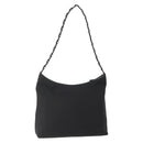 Salvatore Ferragamo Shoulder Bag Canvas Black Silver Auth BA5743-1