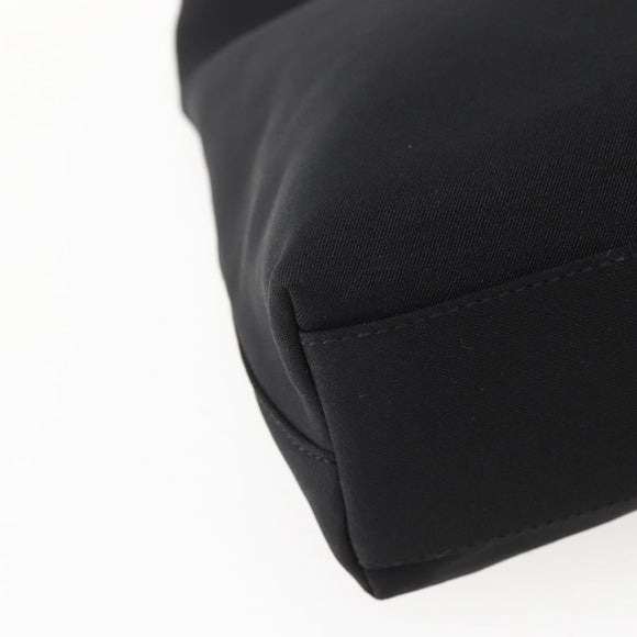 Salvatore Ferragamo Shoulder Bag Canvas Black Silver Auth BA5743