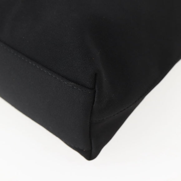 Salvatore Ferragamo Shoulder Bag Canvas Black Silver Auth BA5743