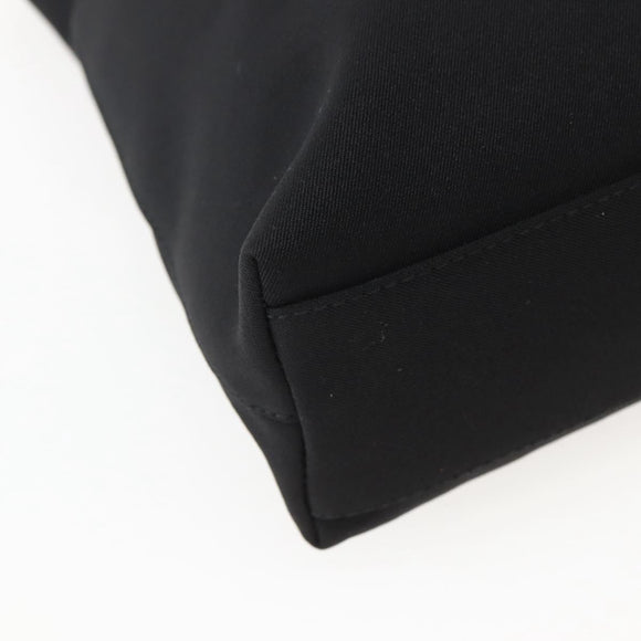 Salvatore Ferragamo Shoulder Bag Canvas Black Silver Auth BA5743