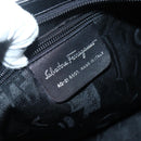 Salvatore Ferragamo Shoulder Bag Canvas Black Silver Auth BA5743-12