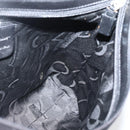 Salvatore Ferragamo Shoulder Bag Canvas Black Silver Auth BA5743-17