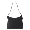 Salvatore Ferragamo Shoulder Bag Canvas Black Silver Auth BA5743-2