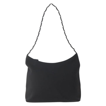 Salvatore Ferragamo Shoulder Bag Canvas Black Silver Auth BA5743 - 0