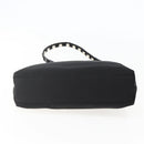 Salvatore Ferragamo Shoulder Bag Canvas Black Silver Auth BA5743-5